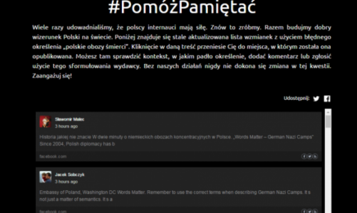 PomóżPamiętać.pl przeciwko „polskim obozom śmierci”