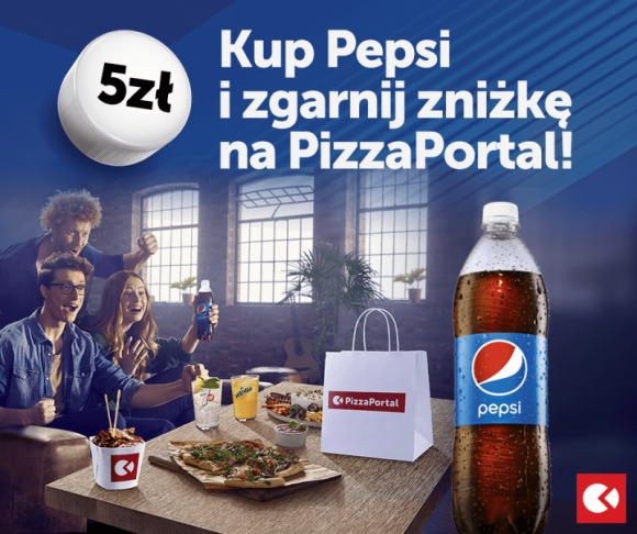 „Kibicuj ze smakiem” – odbierz zniżkę na PizzaPortal.pl spod zakrętki napojów