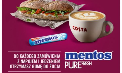 Mentos Pure Fresh z nową akcją samplingową w Costa Coffee